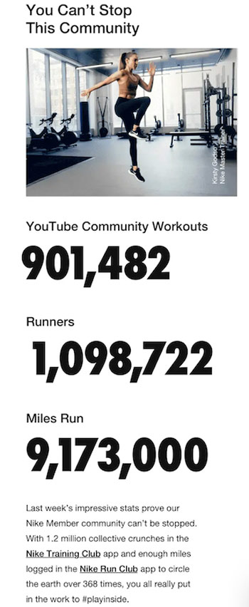 An actionable guide to omnichannel content strategy 2 Nike email