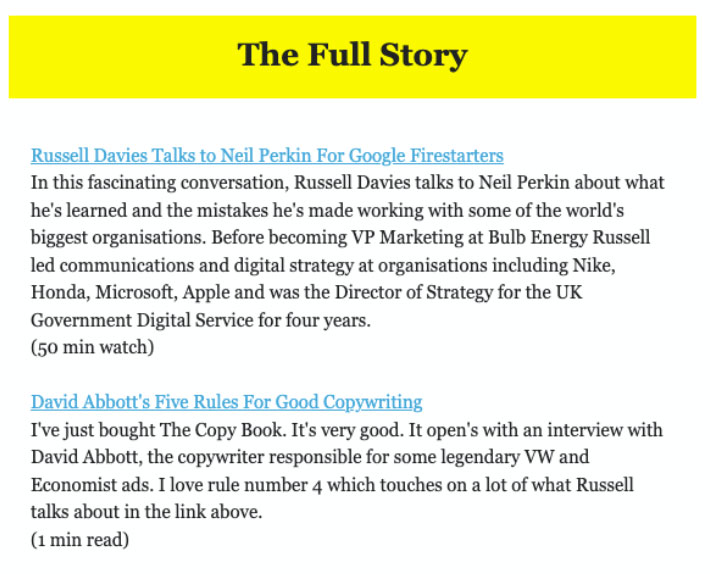 First half of email excerpt. Full description and transcript of full image below, under summary field labelled 'open image description and transcript'