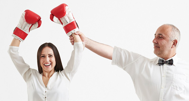 business-boxing-triumphant-woman