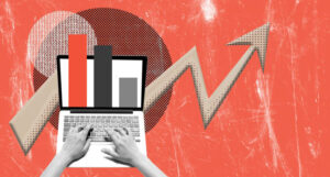 Laptop writing collage