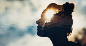 Sunlight womans profile