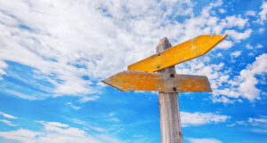 Yellow signposts